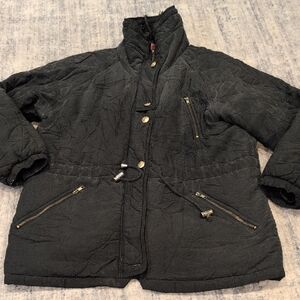 Northcrest Women's Charcoal Puffer Jacket